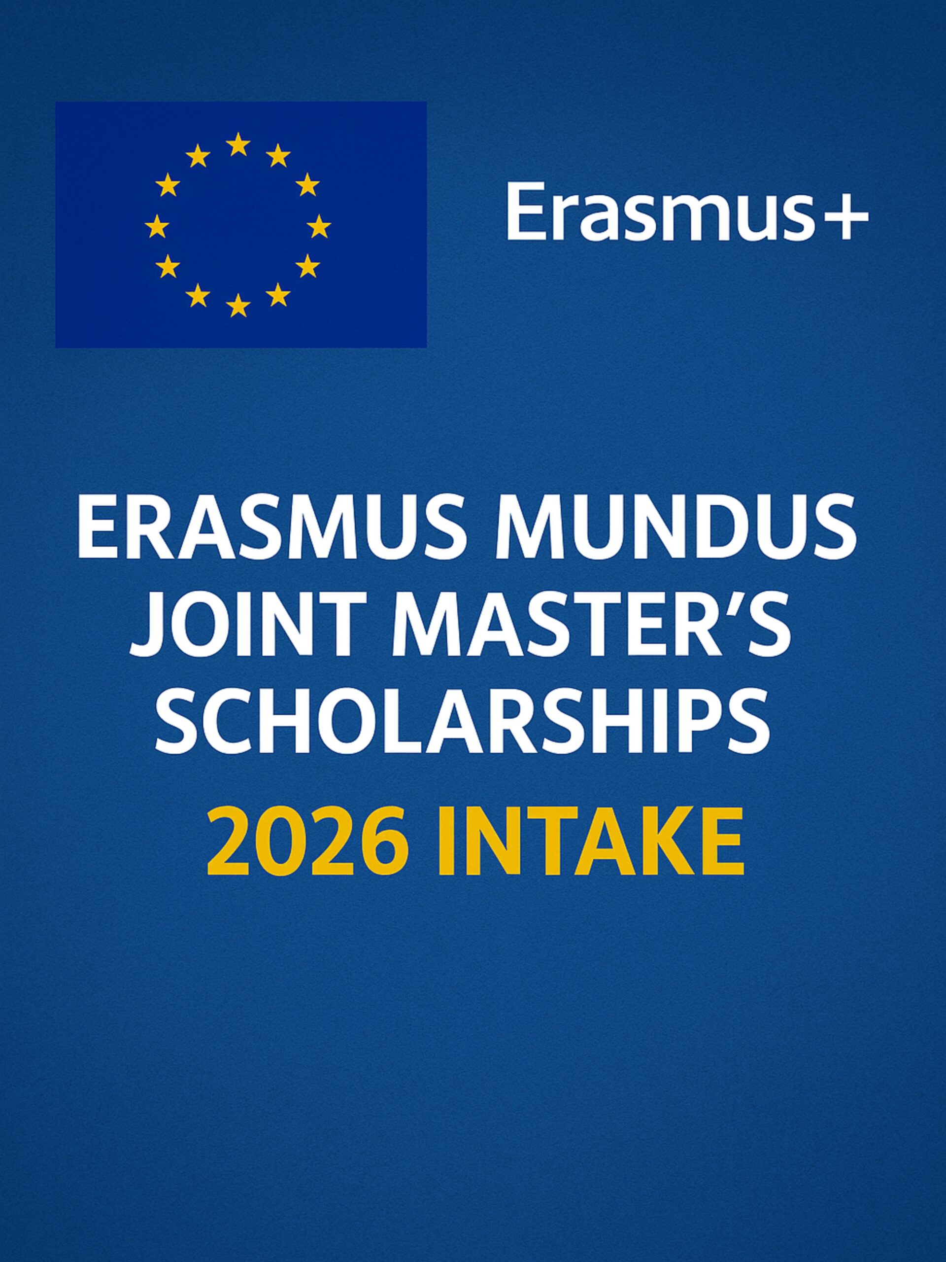Erasmus Mundus Joint Master’s Scholarships 2026 | Fully Funded 