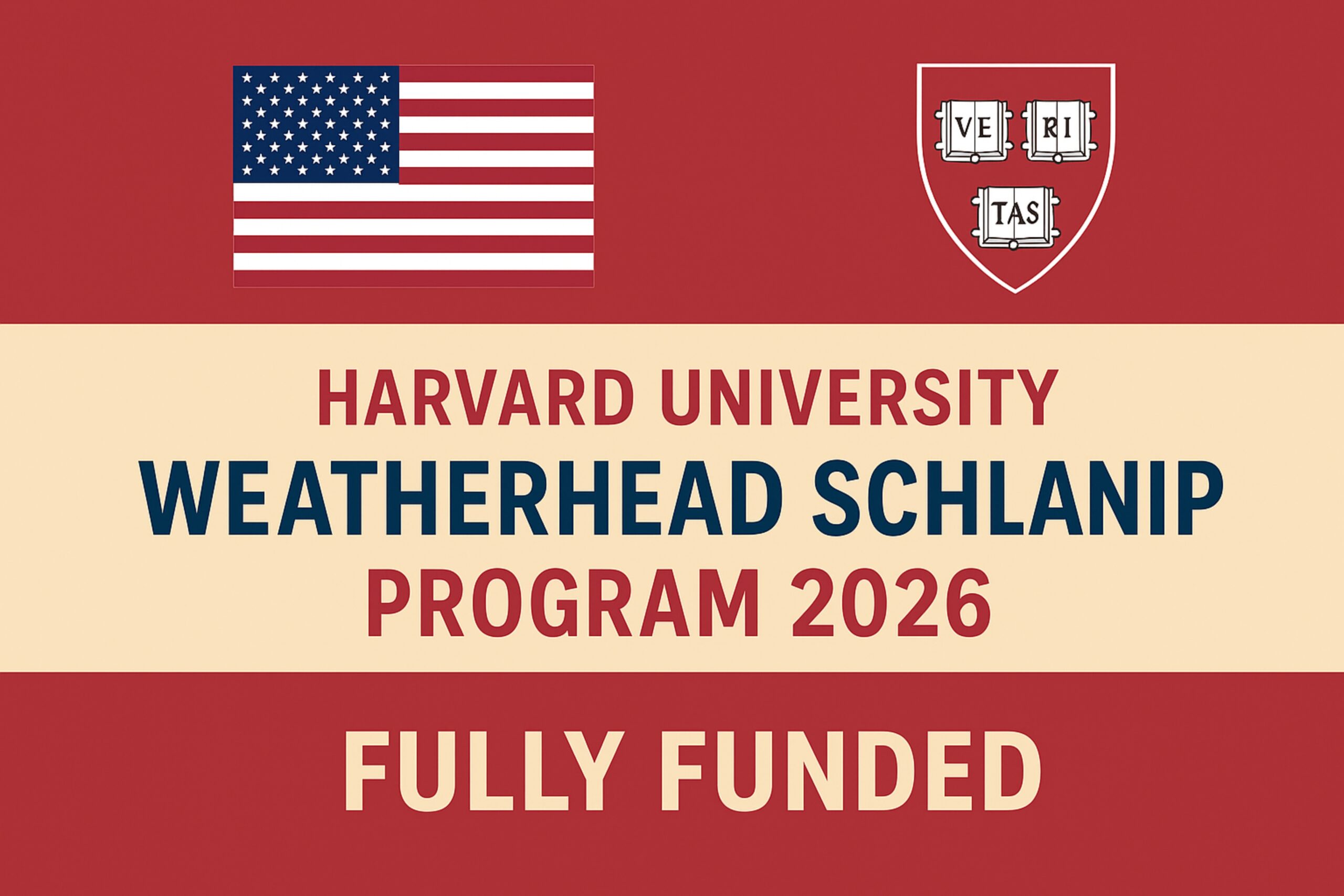 Harvard University Weatherhead Scholarship Program 2026