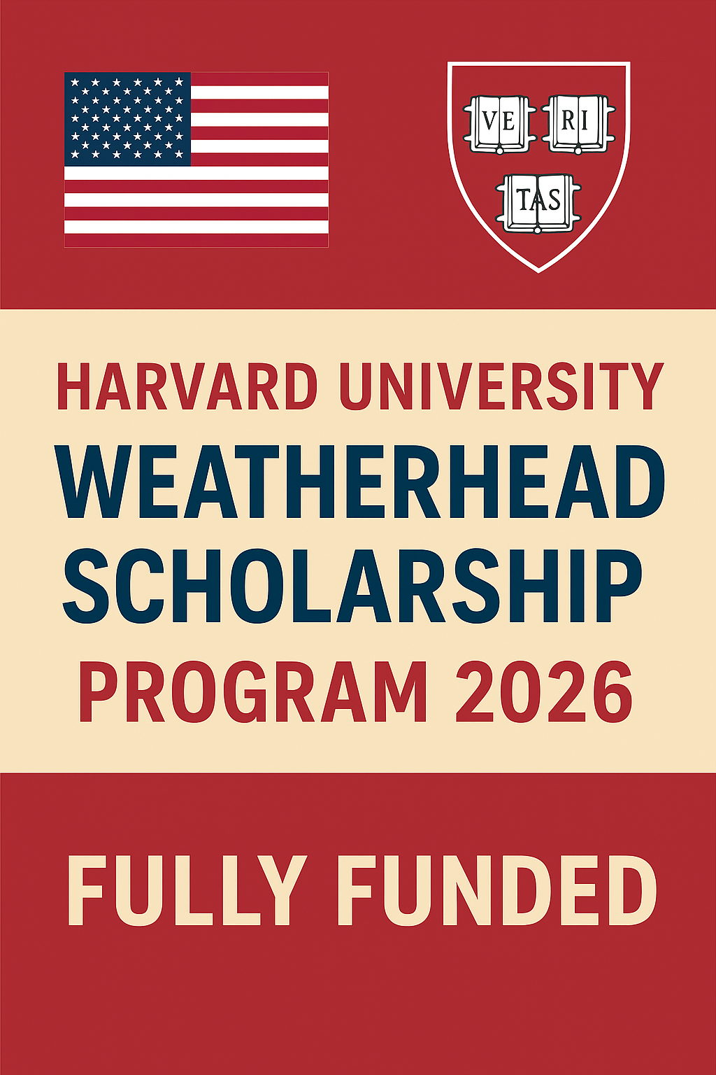 Harvard University Weatherhead Scholarship Program 2026